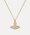 VIVIENNE WESTWOOD Concetta Bas Relief Pendant Necklace Brass(Gold)