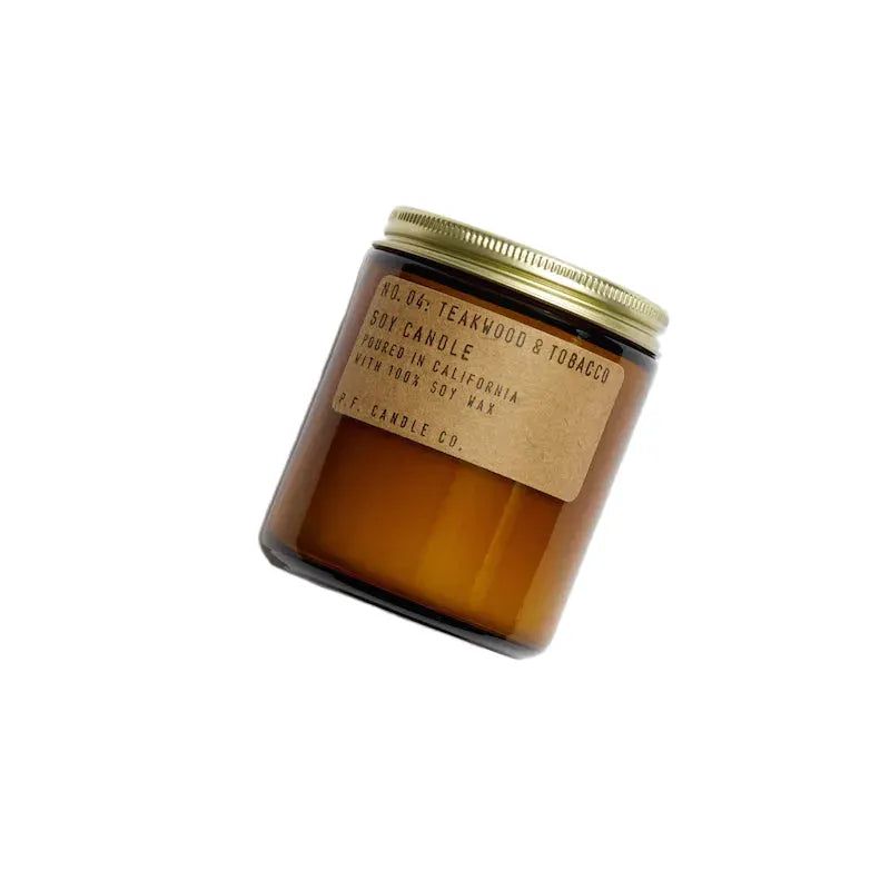 P. F. Candle Co. 7.2oz Teakwood & Tobacco Standard Candle