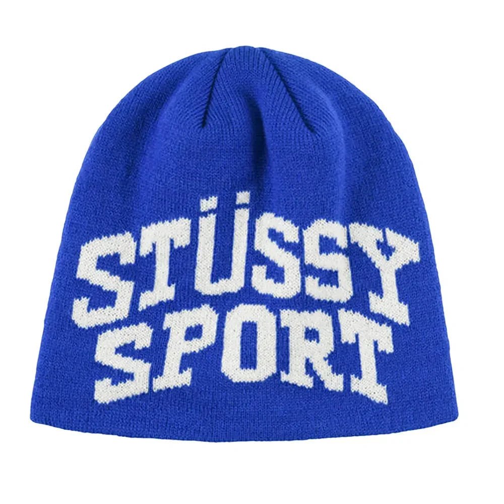 Stussy Sport Jacquard Skullcap Beanie Blue